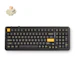 A product image of MCHOSE K99 V3 8K Hot-Swap RGB Wireless Mechanical Keyboard with Knob - Black Gold (Icy Creamsicle Switch)