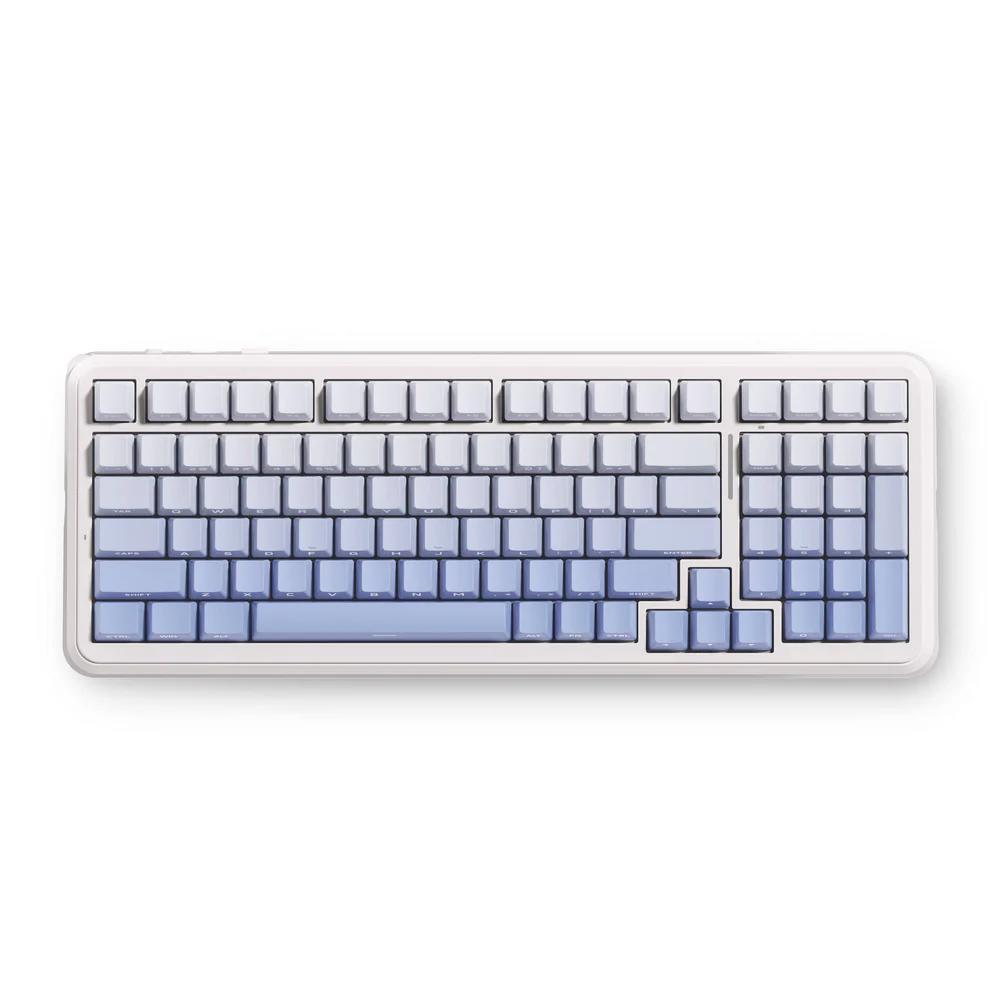 A large main feature product image of MCHOSE K99 V3 8K Hot-Swap RGB Wireless Mechanical Keyboard with Knob - Glacier Gradient (Icy Creamsicle Switch)
