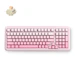 A product image of MCHOSE K99 V3 8K Hot-Swap RGB Wireless Mechanical Keyboard with Knob - Pink Gradient (Icy Creamsicle Switch)