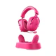 A small tile product image of MCHOSE V9 Turbo+ Wireless RGB Gaming Headset with Magnetic Charging Station - Berry Red