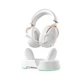 A small tile product image of MCHOSE V9 Turbo+ Wireless RGB Gaming Headset with Magnetic Charging Station - White Gold