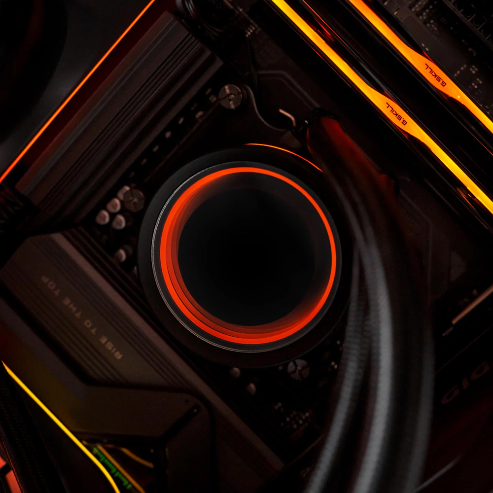 A large main feature product image of PLE Blitz RTX 5070 TI Prebuilt Ready To Go Gaming PC