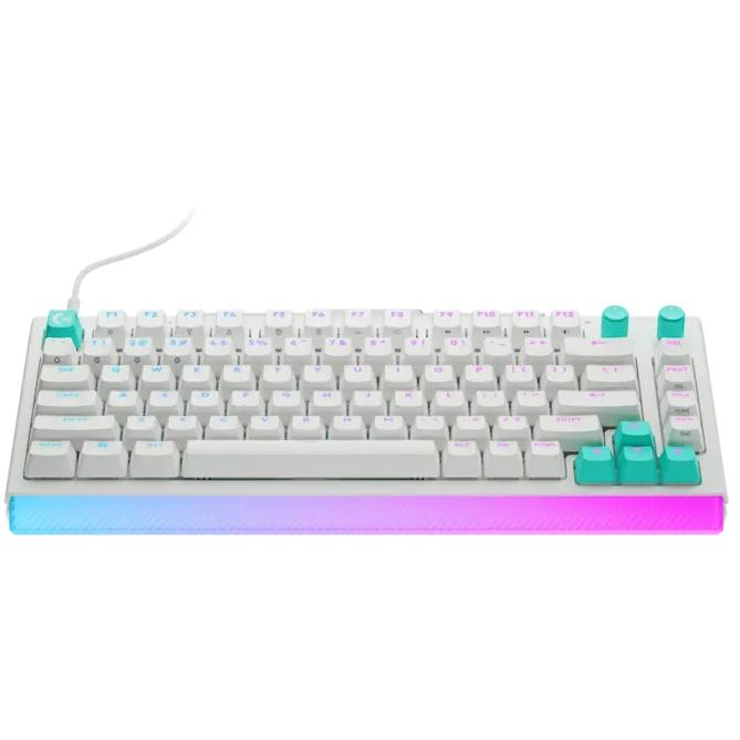 A large main feature product image of Logitech G512 X 75 TMR Analog Mechanical Gaming Keyboard (White)