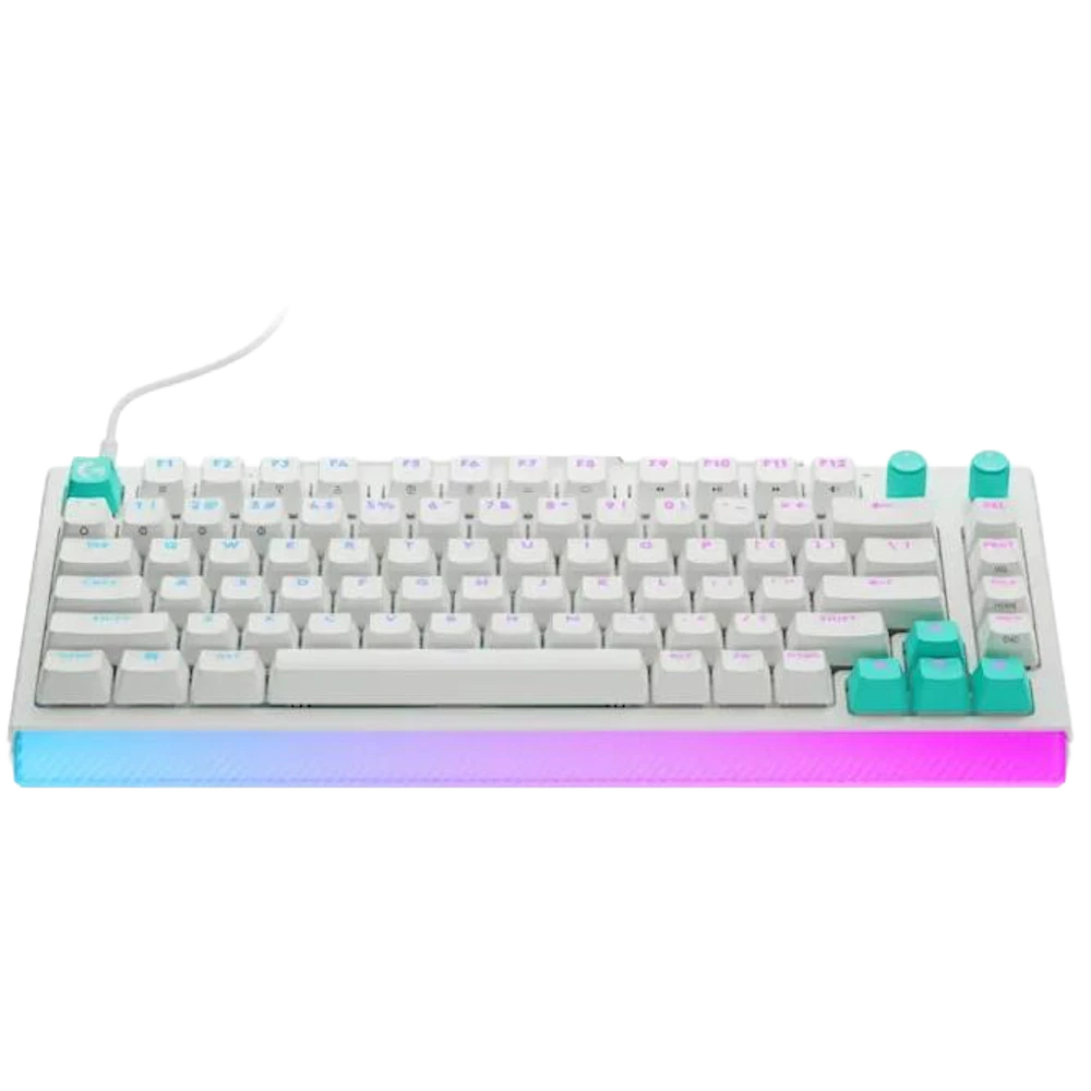 A large main feature product image of Logitech G512 X 75 TMR Analog Mechanical Gaming Keyboard (White)