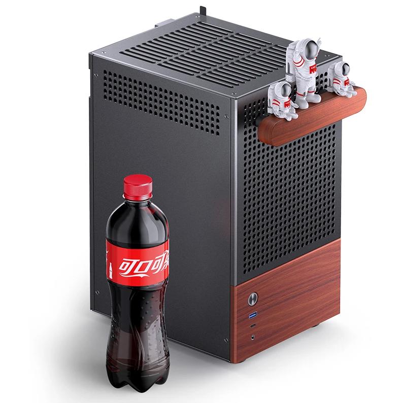 A large main feature product image of EX-DEMO Jonsbo T6 SFF 13.6L Mini-ITX Case (Black)