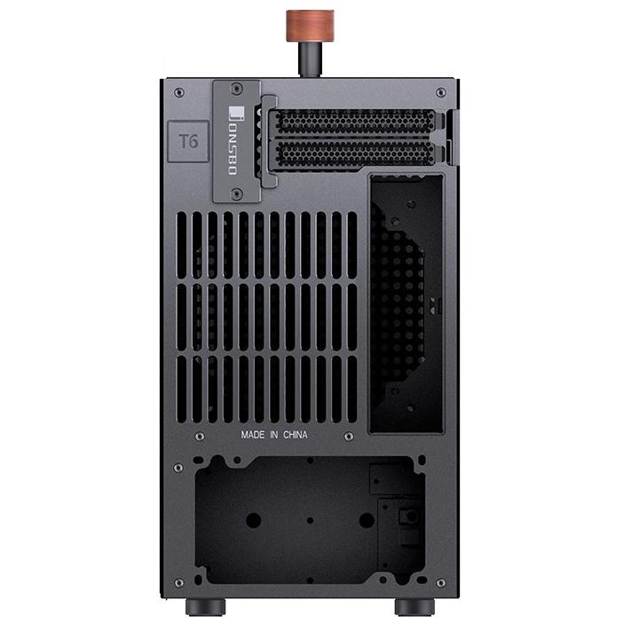 A large main feature product image of EX-DEMO Jonsbo T6 SFF 13.6L Mini-ITX Case (Black)