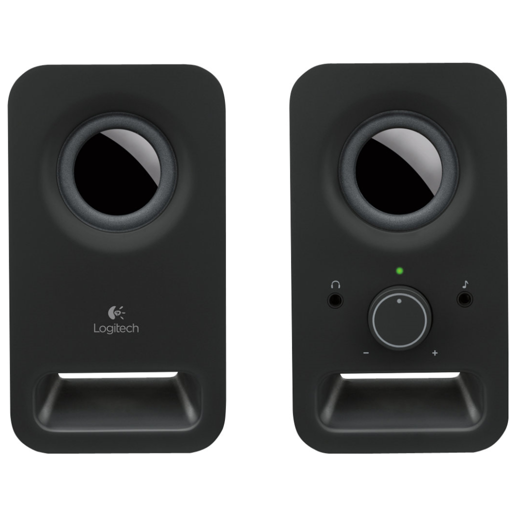 A large main feature product image of EX-DEMO Logitech Z150 Compact Stereo Speakers