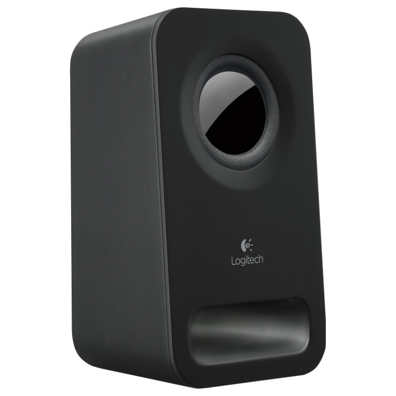 A large main feature product image of EX-DEMO Logitech Z150 Compact Stereo Speakers