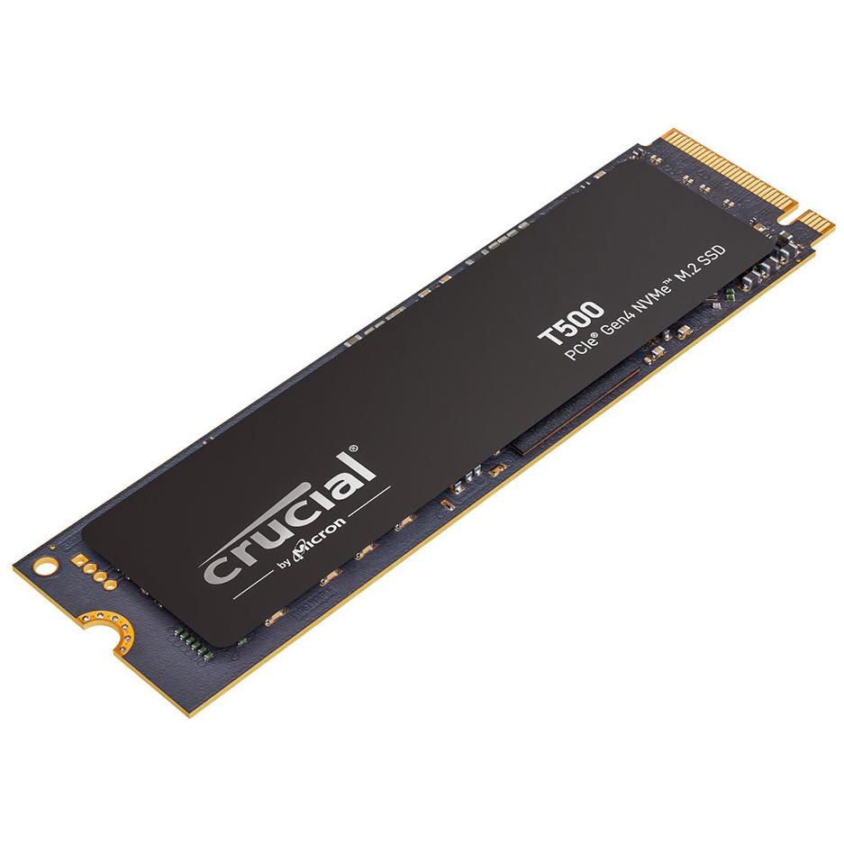 A large main feature product image of EX-DEMO Crucial T500 PCIe Gen4 NVMe M.2 SSD - 2TB