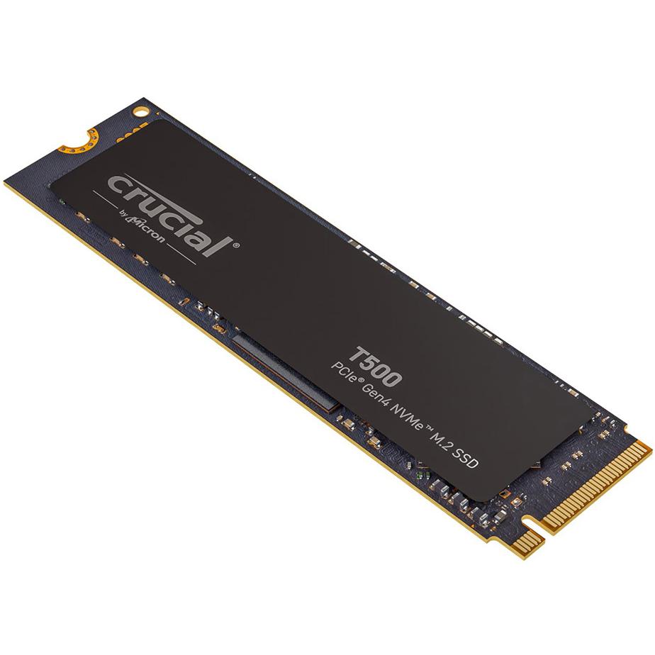 A large main feature product image of EX-DEMO Crucial T500 PCIe Gen4 NVMe M.2 SSD - 2TB