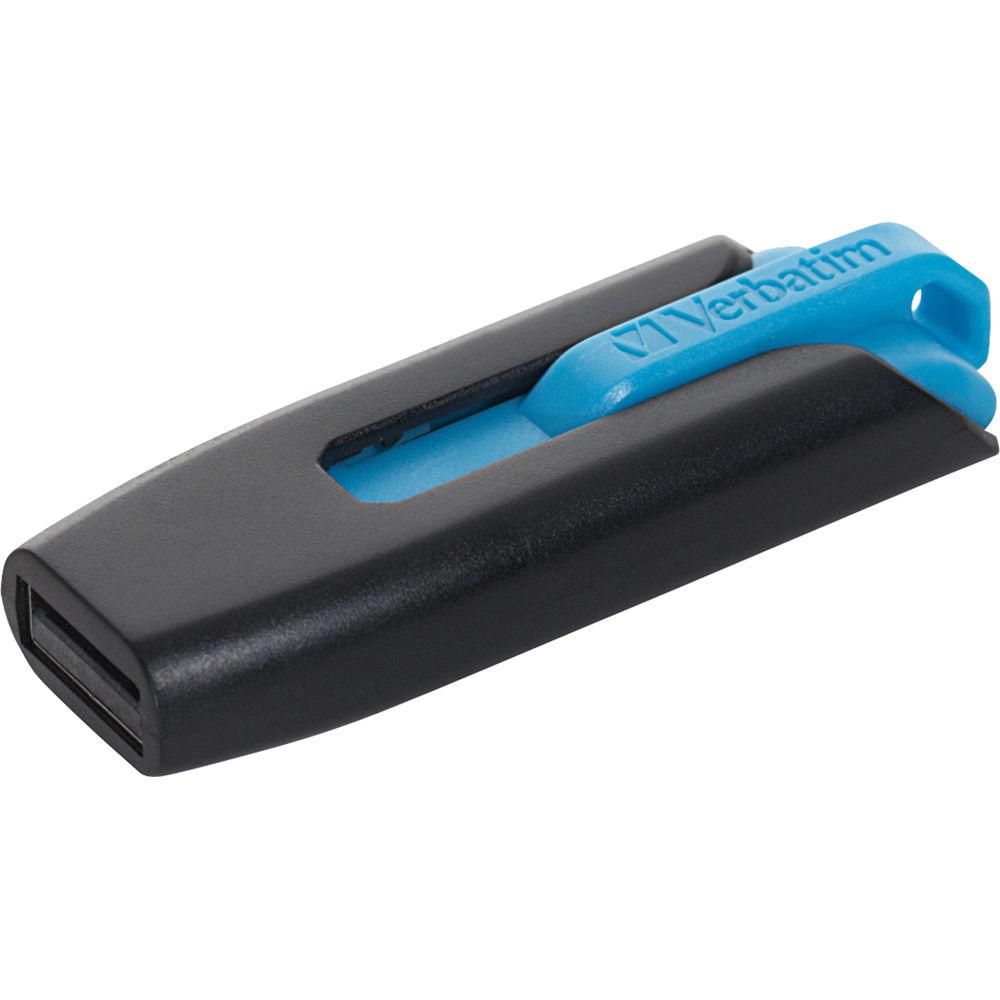 A large main feature product image of Verbatim Store 'n' Go V3 16GB USB 3.2 Gen 1 Type-A Flash Drive - Blue