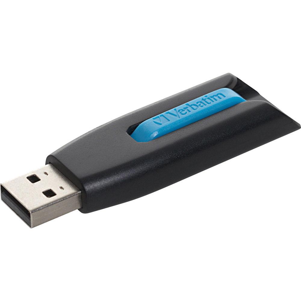 A large main feature product image of Verbatim Store 'n' Go V3 16GB USB 3.2 Gen 1 Type-A Flash Drive - Blue