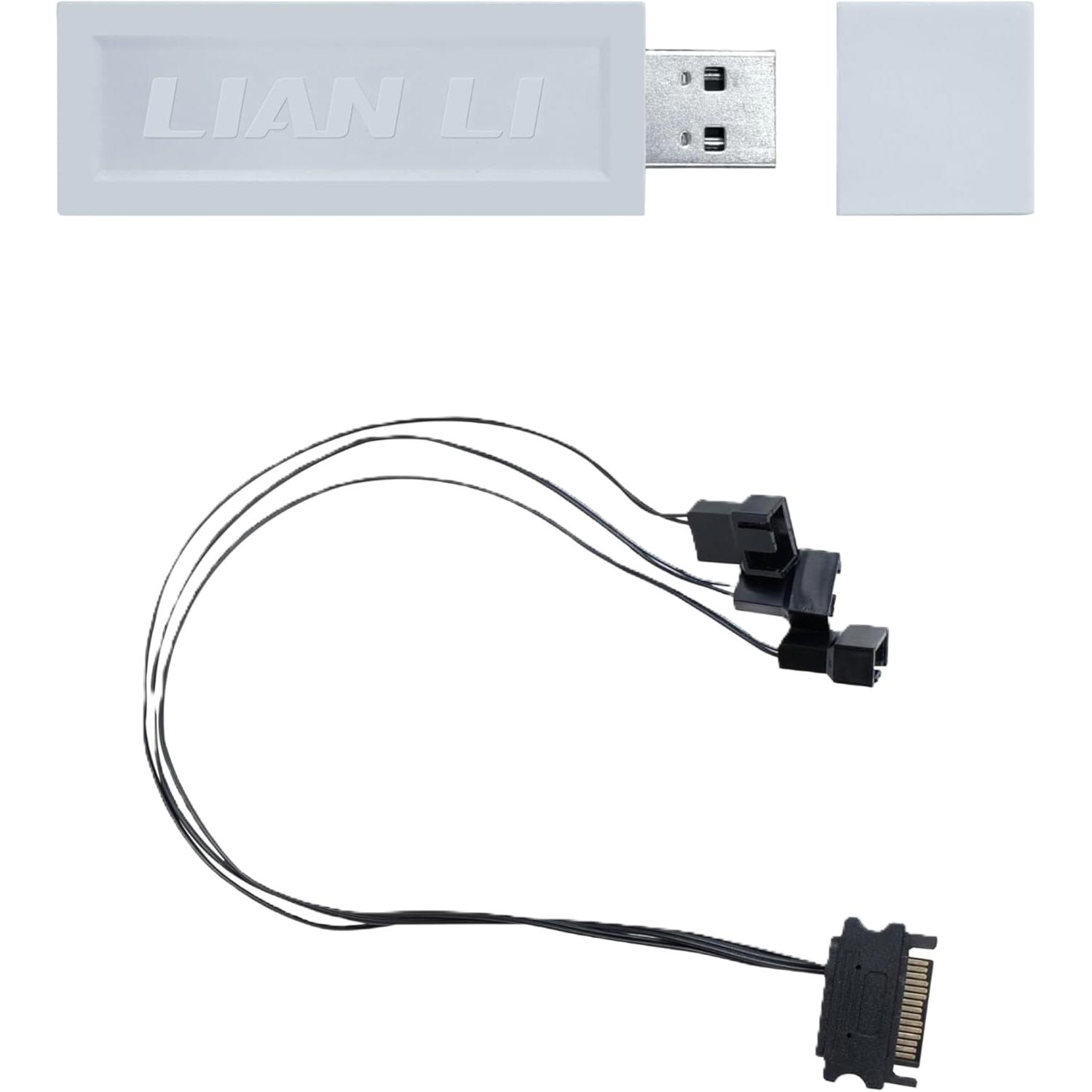 A large main feature product image of Lian Li L-Wireless RF 2.4GHz Controller Kit (White)