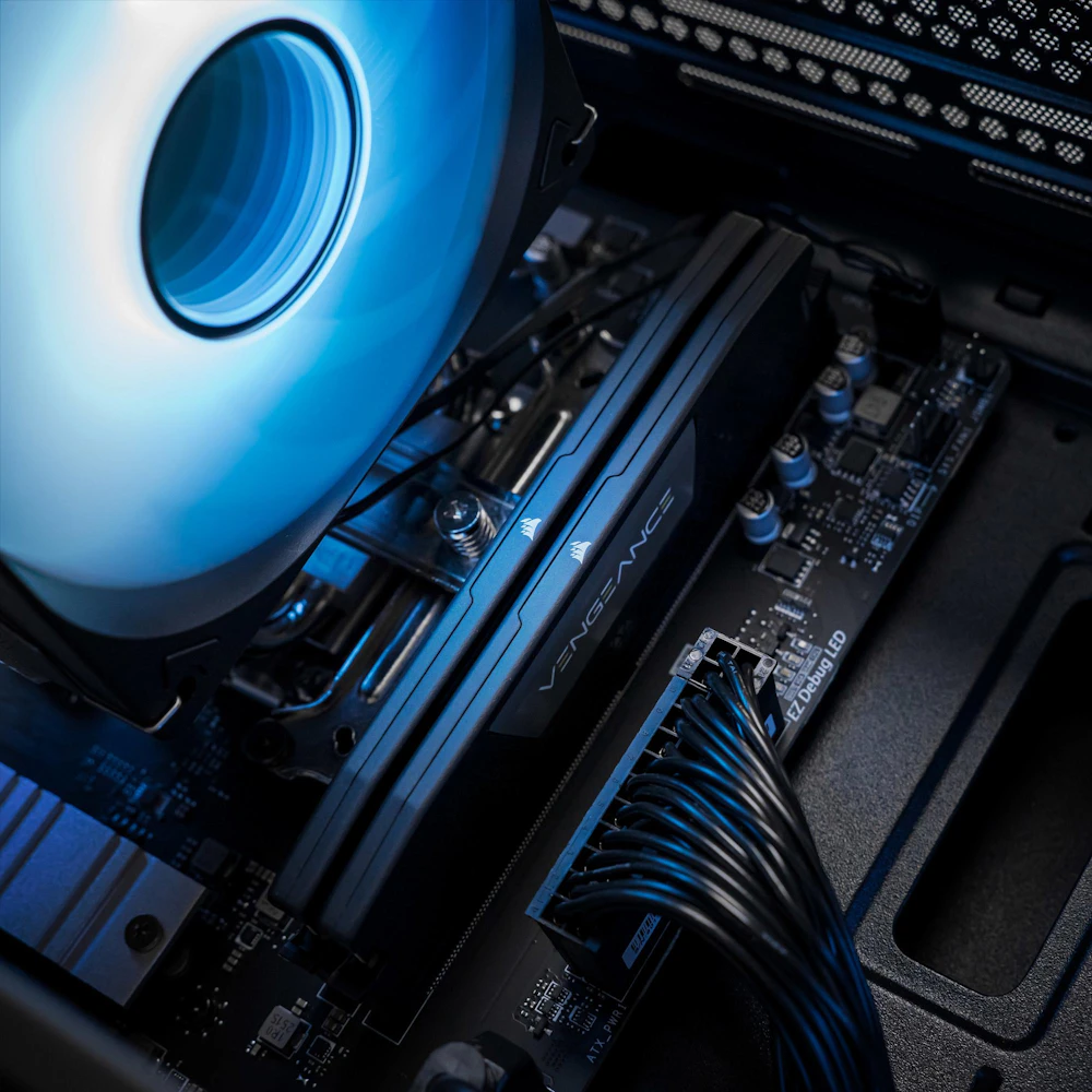 A large main feature product image of EX-DEMO PLE Anchor RTX 5070 Ti Prebuilt Ready To Go Gaming PC