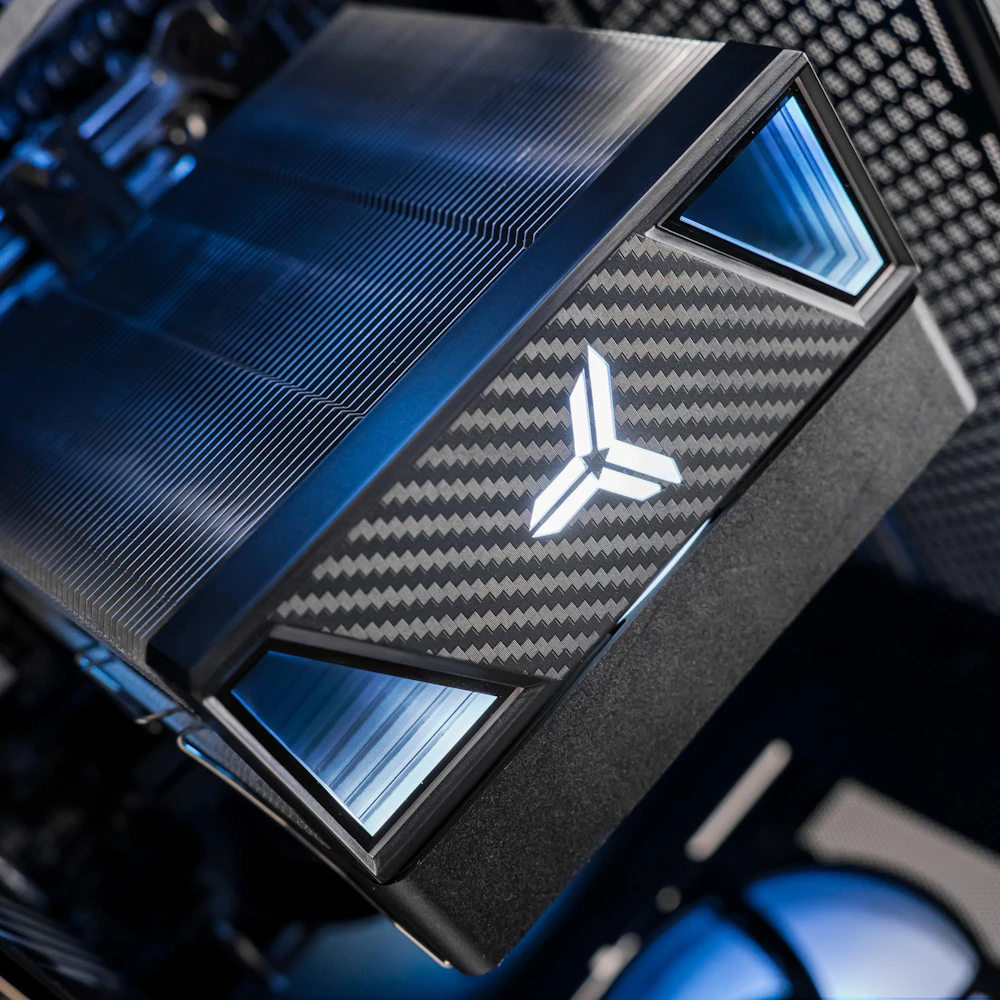 A large main feature product image of EX-DEMO PLE Anchor RTX 5070 Ti Prebuilt Ready To Go Gaming PC