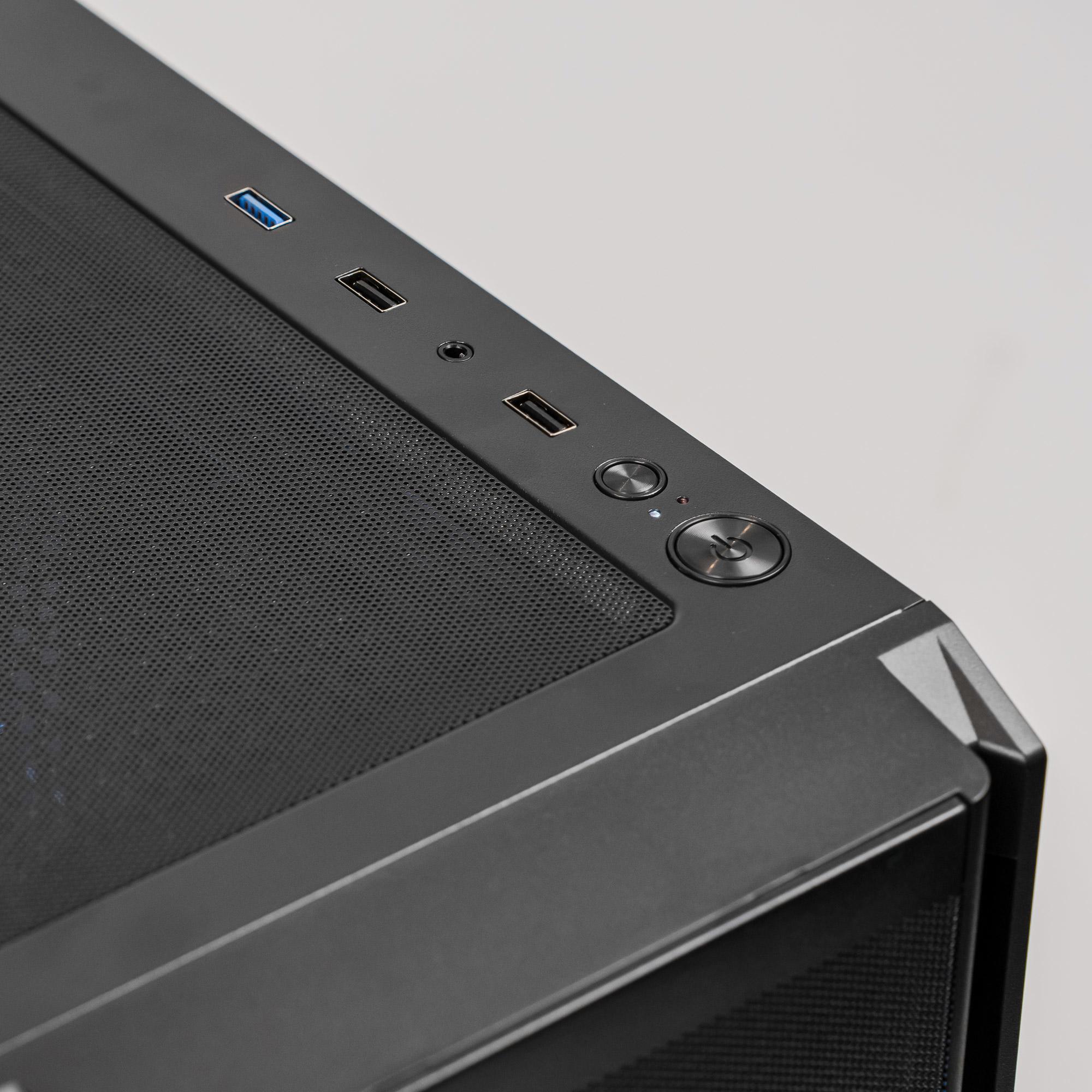 A large main feature product image of EX-DEMO PLE Anchor RTX 5070 Ti Prebuilt Ready To Go Gaming PC