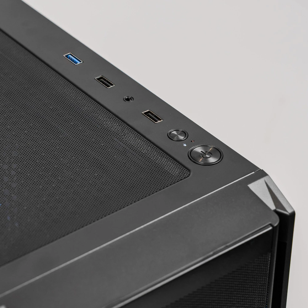 A large main feature product image of EX-DEMO PLE Anchor RTX 5070 Ti Prebuilt Ready To Go Gaming PC