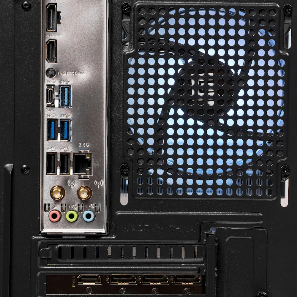A large main feature product image of EX-DEMO PLE Anchor RTX 5070 Ti Prebuilt Ready To Go Gaming PC