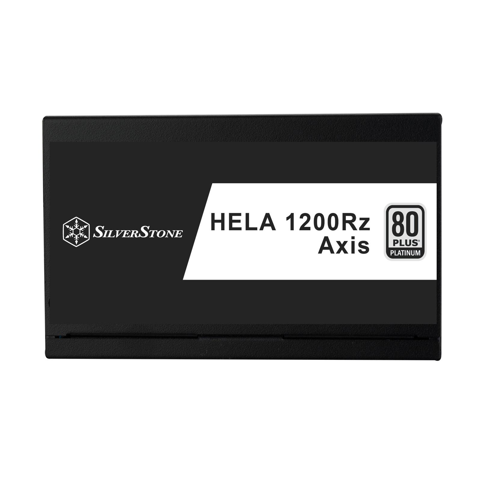 A large main feature product image of SilverStone HELA R 1200W Platinum PCIe 5.1 ATX 3.1 Modular PSU