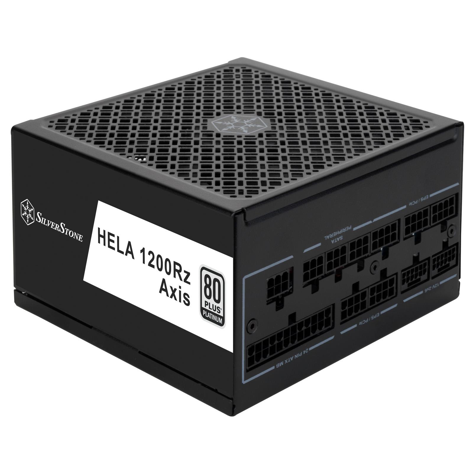 A large main feature product image of SilverStone HELA R 1200W Platinum PCIe 5.1 ATX 3.1 Modular PSU