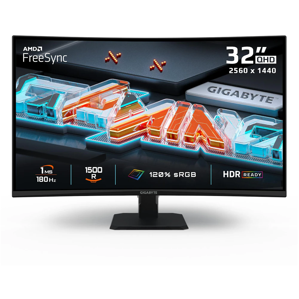 Gigabyte GS32QCA - 31.5" Curved 180Hz VA Gaming Monitor