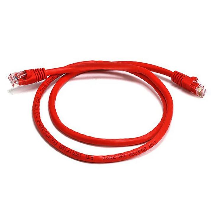 A large main feature product image of 8Ware Snagless CAT6A Cable - Red 0.25M