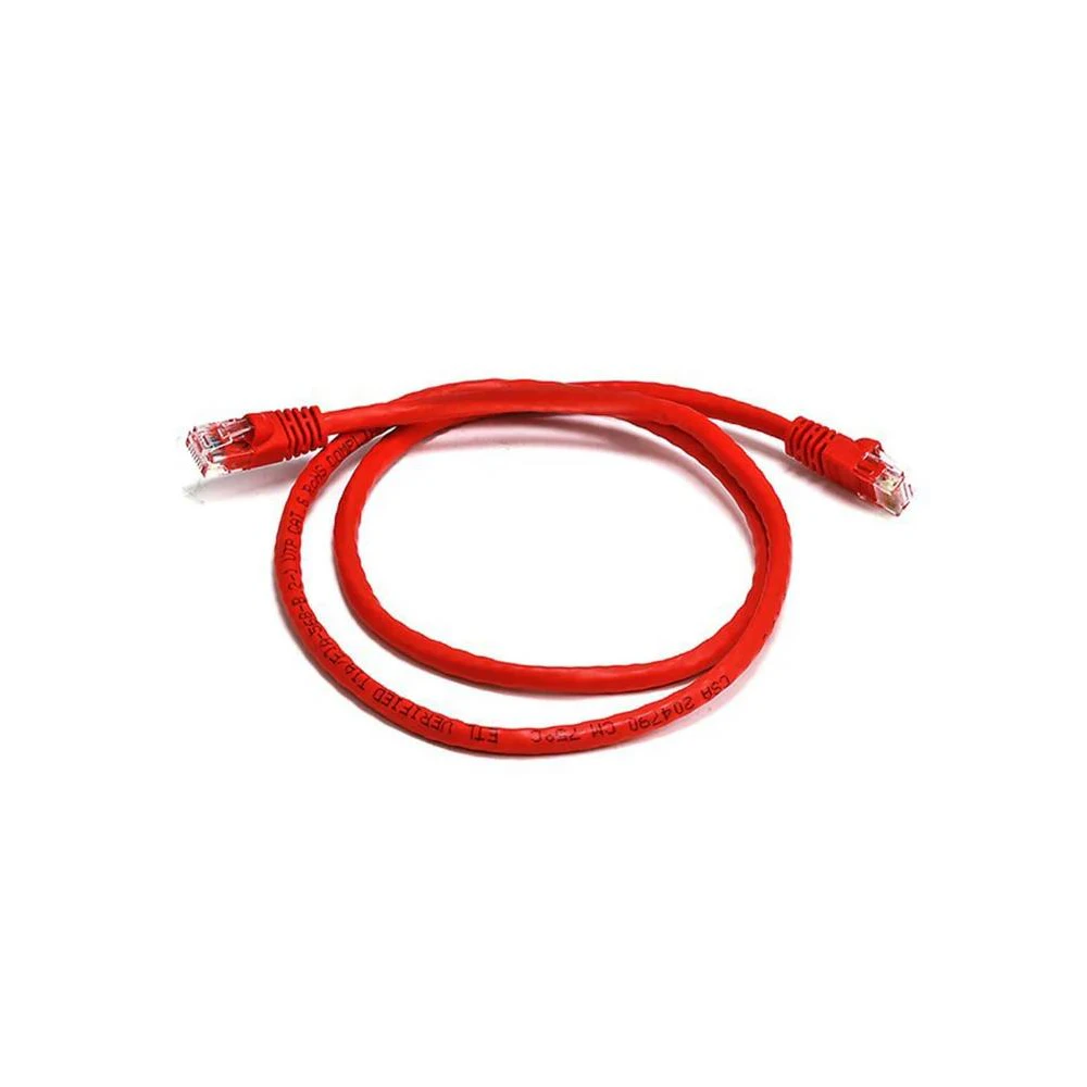 A large main feature product image of 8Ware Snagless CAT6A Cable - Red 0.25M