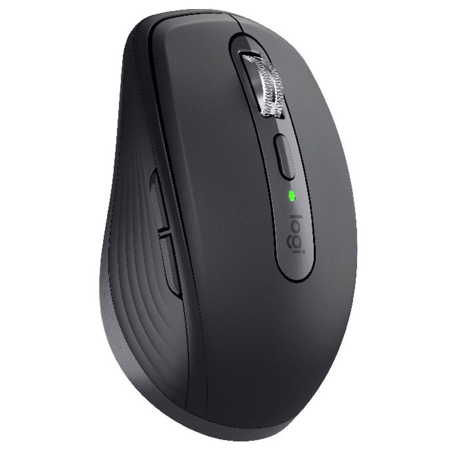 A large main feature product image of EX-DEMO Logitech MX Anywhere 3S Compact Wireless Performance Mouse (Graphite)