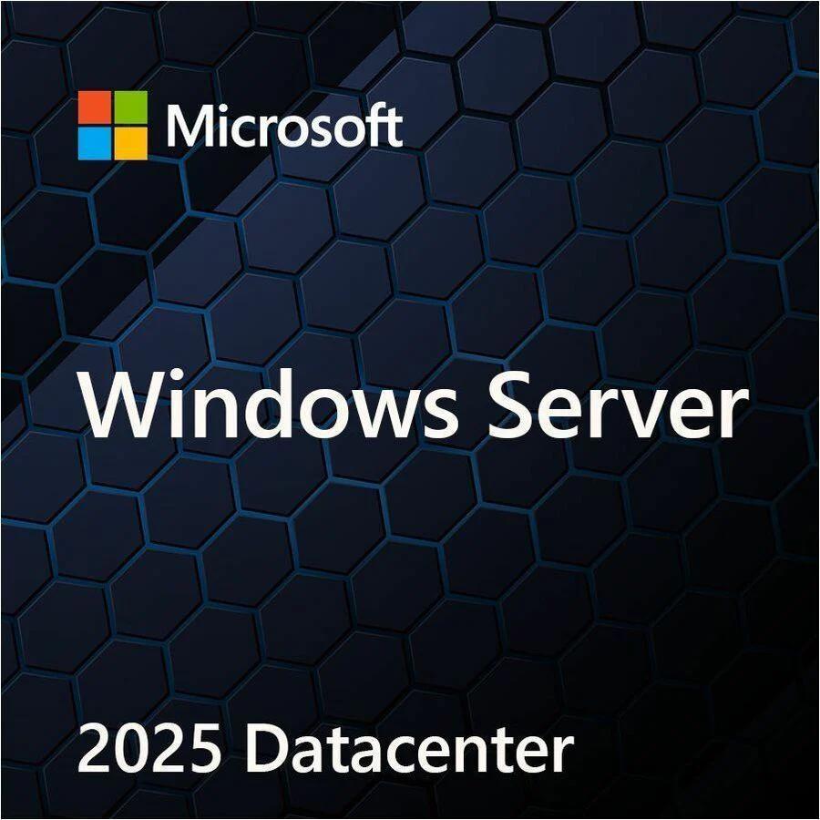 A large main feature product image of Microsoft Windows Server Data Center 2025 2 Core