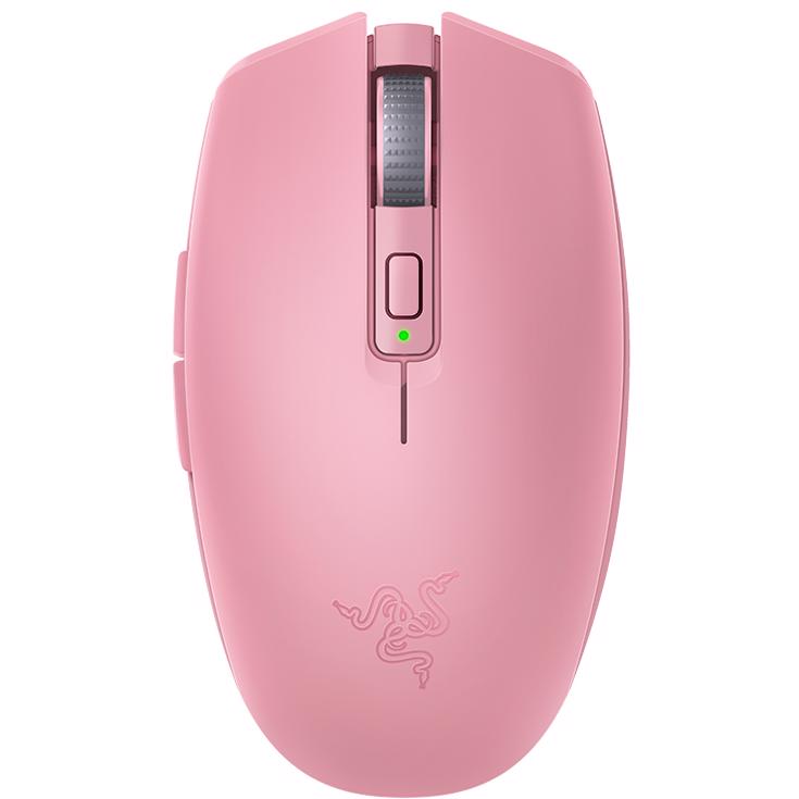 A large main feature product image of EX-DEMO Razer Orochi V2 - Wireless Gaming Mouse (Quartz Pink)