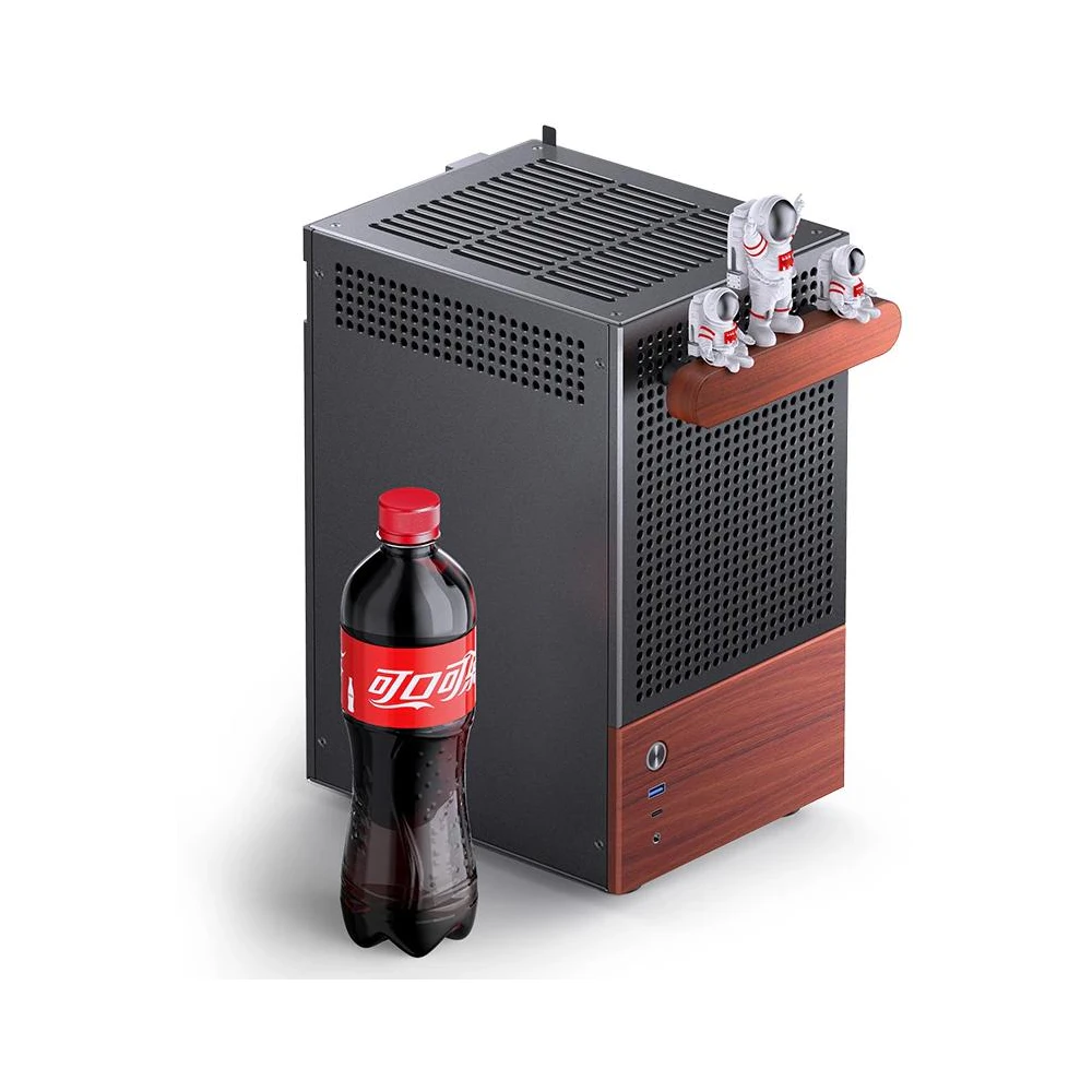 A large main feature product image of EX-DEMO Jonsbo T6 SFF 13.6L Mini-ITX Case (Black)