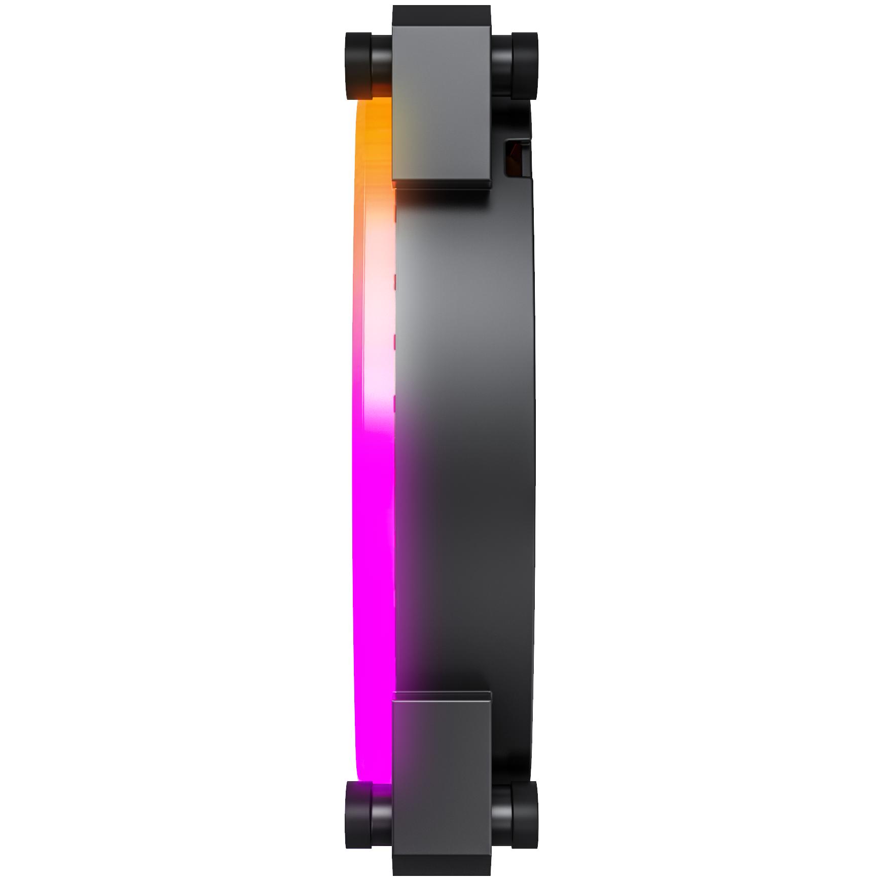 A large main feature product image of EX-DEMO Montech AX120 ARGB 120mm PWM Fan (Black)