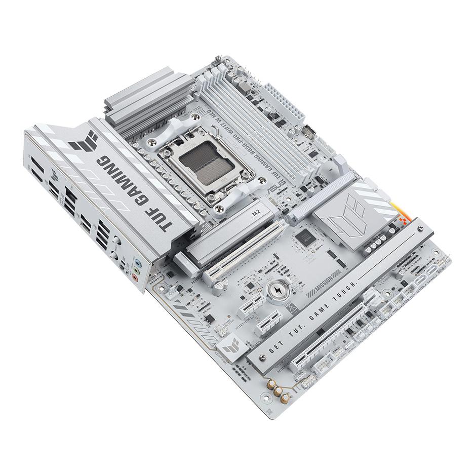 A large main feature product image of ASUS TUF Gaming B850 Pro WiFi7 W Neo AM5 ATX Desktop Motherboard