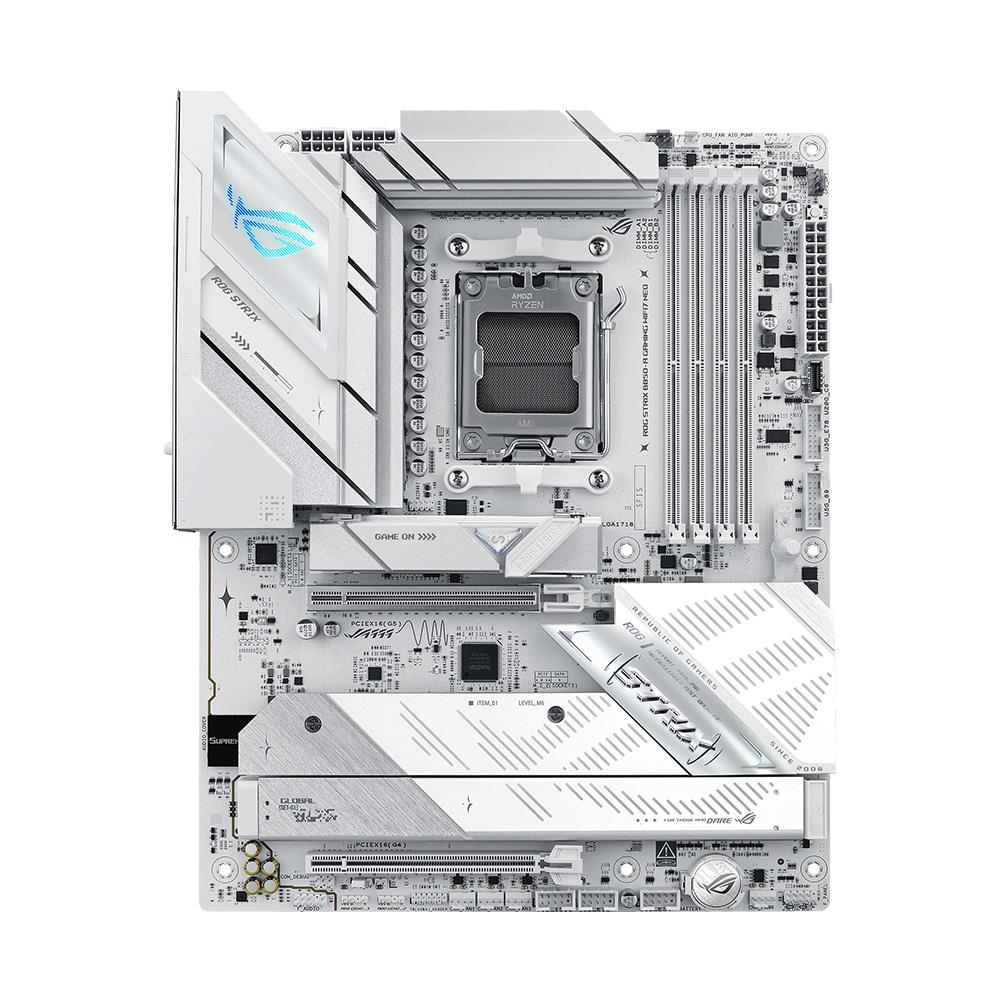 A large main feature product image of ASUS ROG Strix B850-A Gaming WiFi7 Neo AM5 ATX Desktop Motherboard