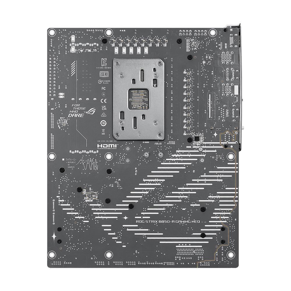 A large main feature product image of ASUS ROG Strix B850-A Gaming WiFi7 Neo AM5 ATX Desktop Motherboard
