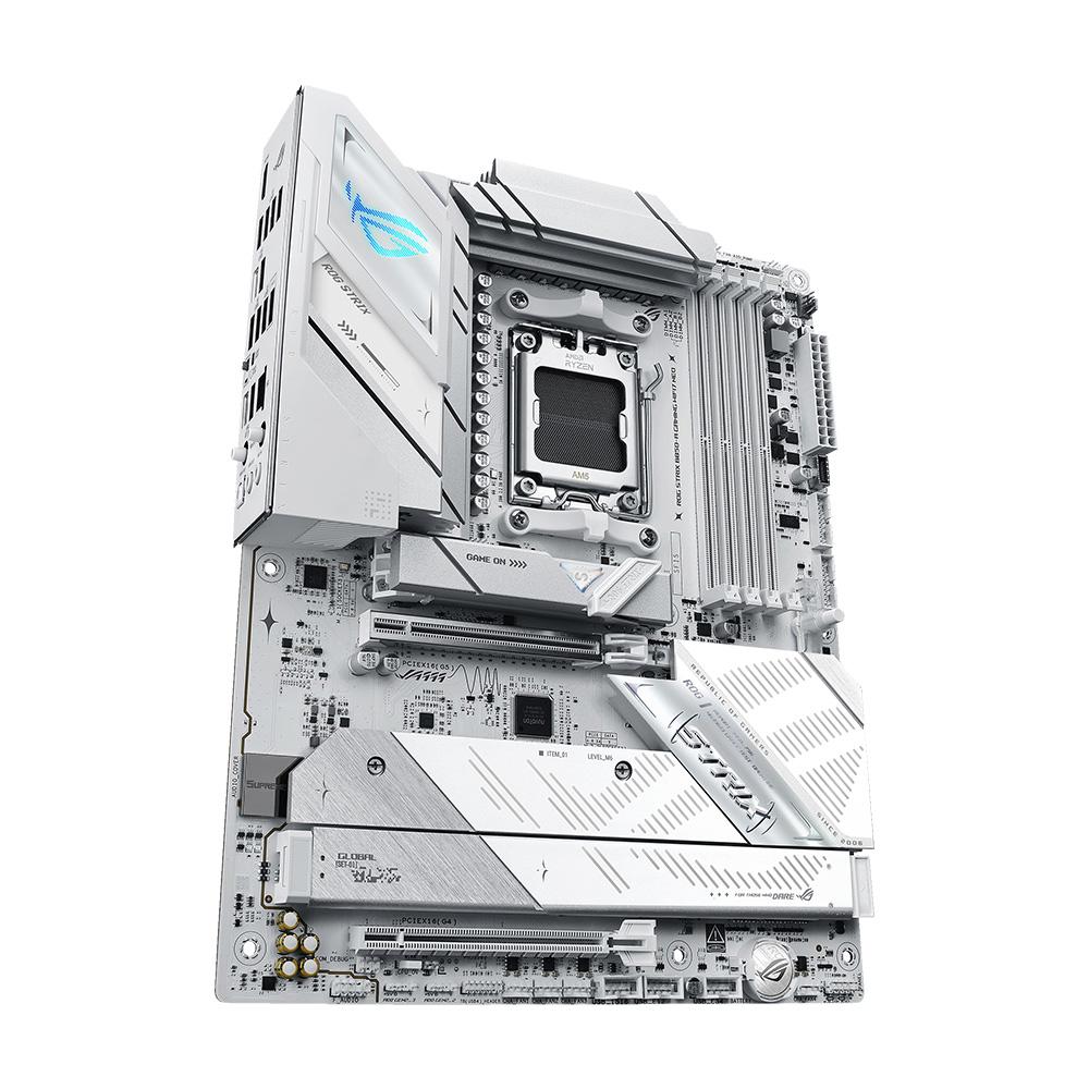 A large main feature product image of ASUS ROG Strix B850-A Gaming WiFi7 Neo AM5 ATX Desktop Motherboard