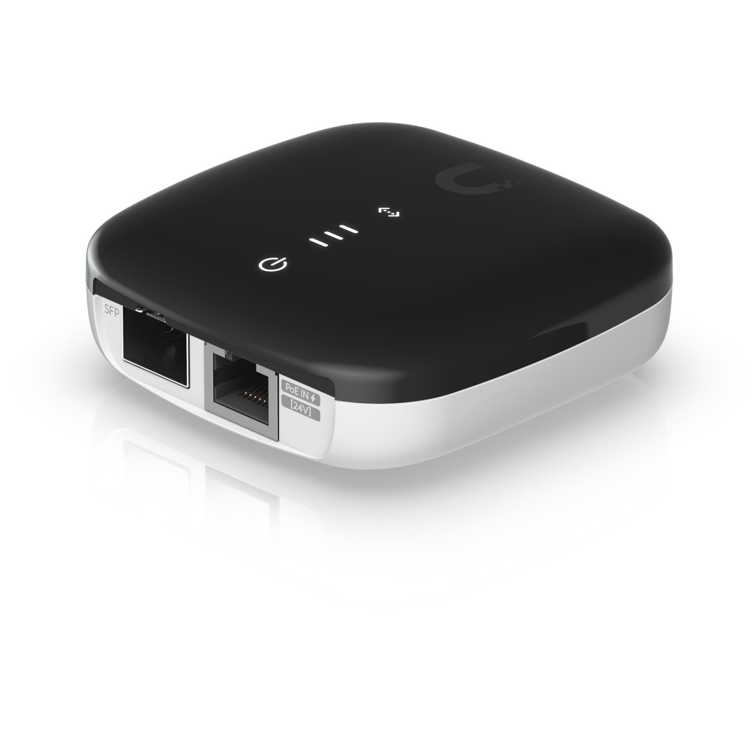 A large main feature product image of Ubiquiti UFiber Media Converter