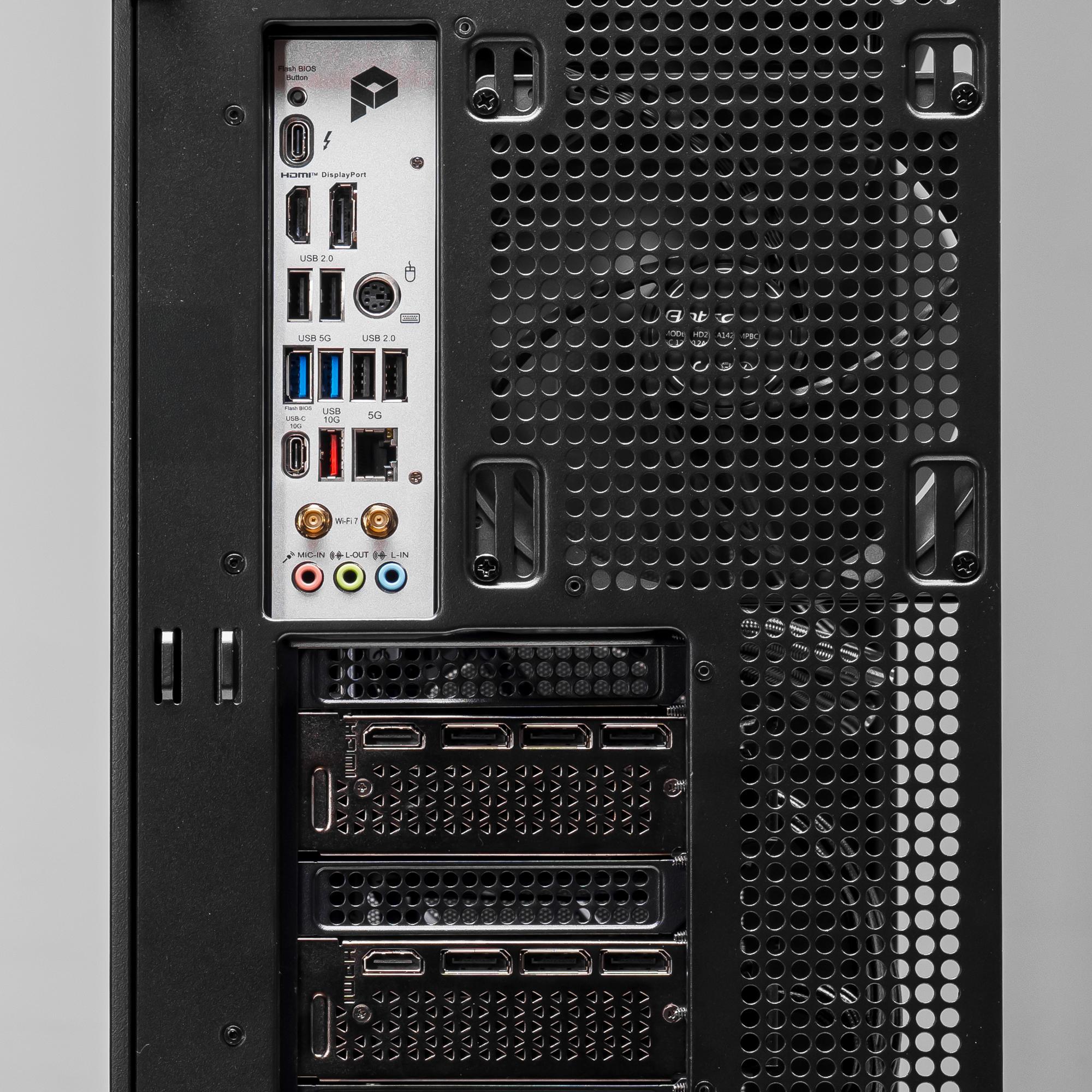 A large main feature product image of PLE Maven AI Dual RTX 5070 Prebuilt Ready To Go Workstation PC