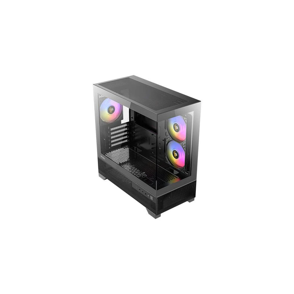 A large main feature product image of Antec CX500M ARGB - Tempered Glass Mid Tower Case (Black)