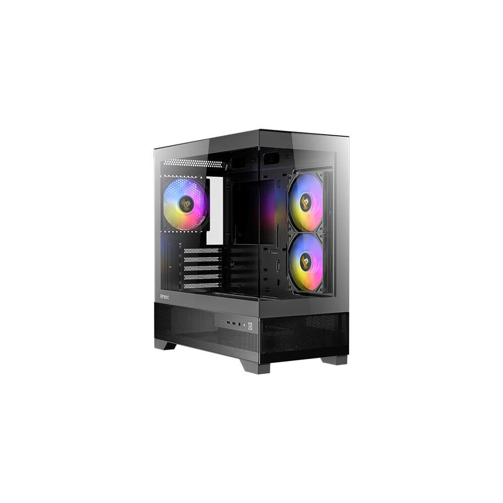 A large main feature product image of Antec CX500M ARGB - Tempered Glass Mid Tower Case (Black)