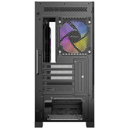 A large main feature product image of Antec CX500M ARGB - Tempered Glass Mid Tower Case (Black)