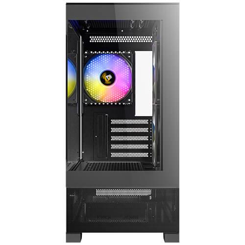 A large main feature product image of Antec CX500M ARGB - Tempered Glass Mid Tower Case (Black)