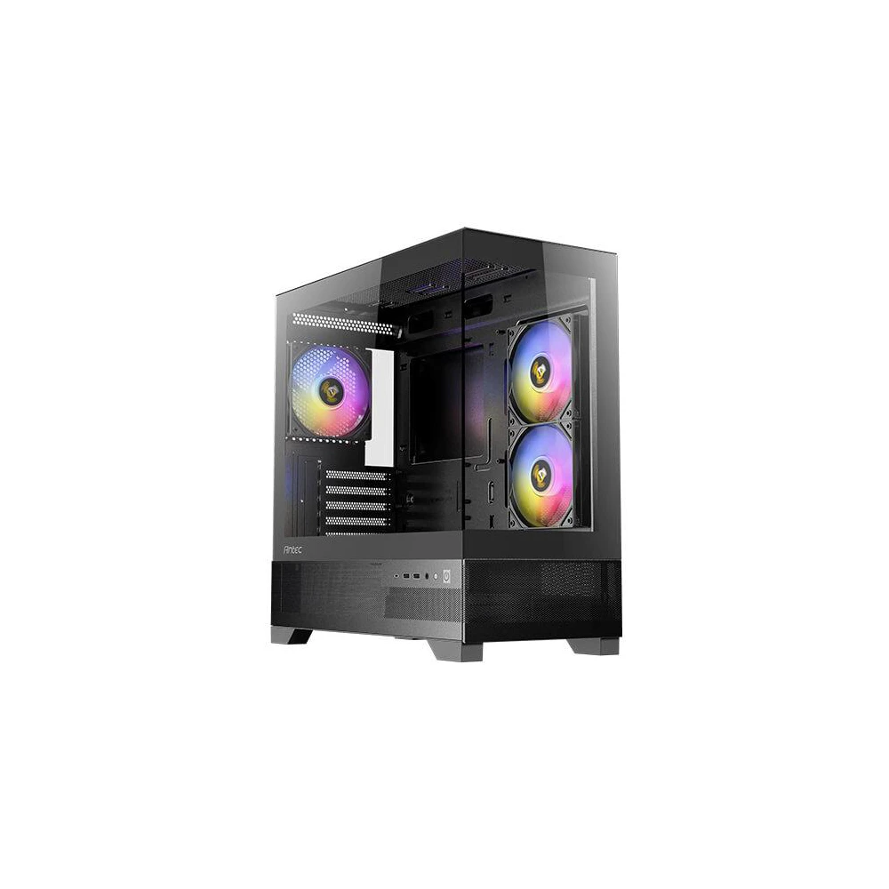 A large main feature product image of Antec CX500M ARGB - Tempered Glass Mid Tower Case (Black)