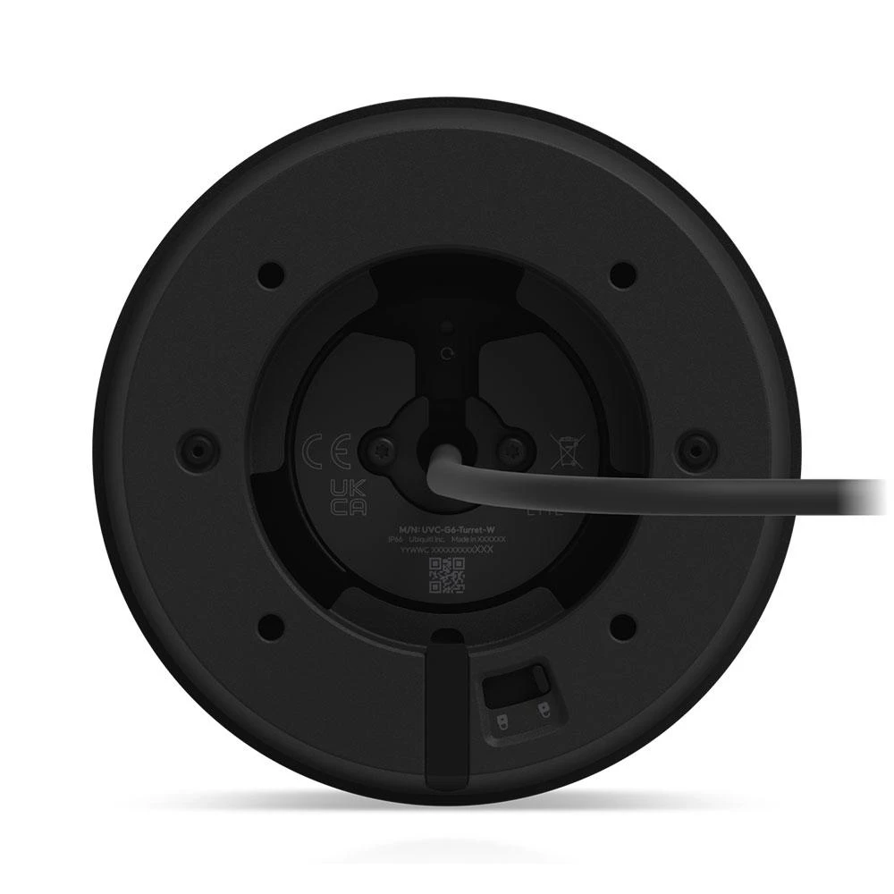 A large main feature product image of Ubiquiti G6 Turret Camera (Black)