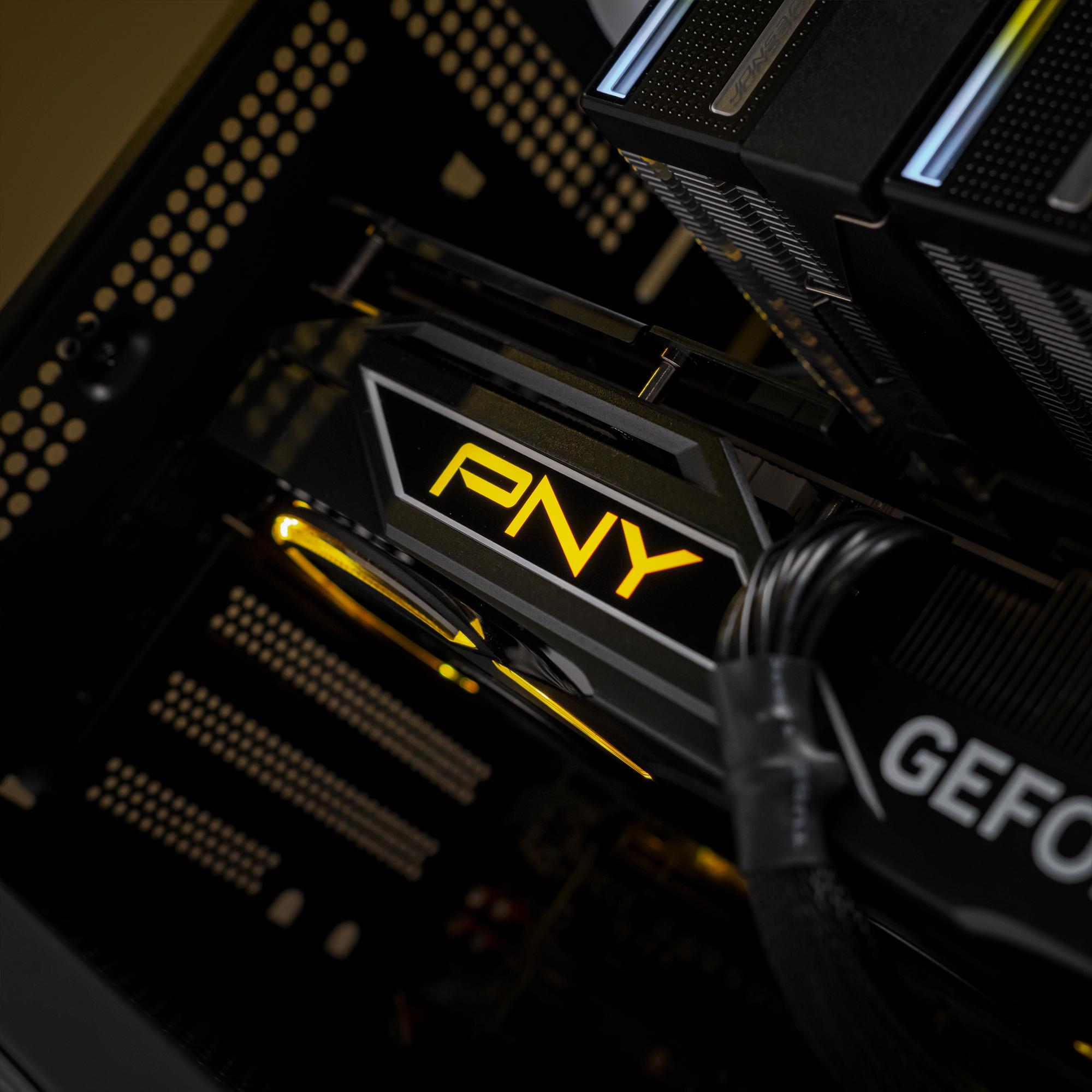 A large main feature product image of PLE Flare RTX 5080 Prebuilt Ready To Go Gaming PC