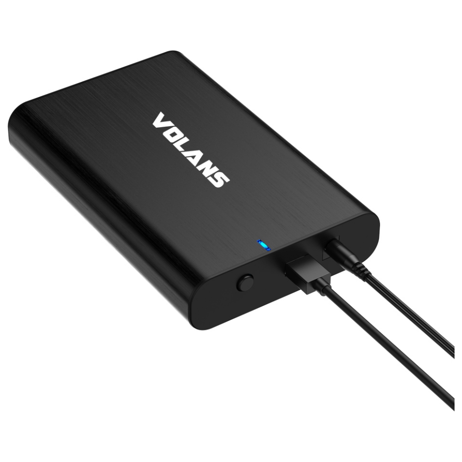 A large main feature product image of EX-DEMO Volans 3.5″ SATA to USB 3.0 Aluminium Hard Drive Enclosure