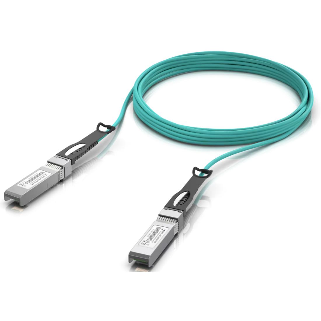A large main feature product image of Ubiquiti UniFi Long-Range SFP+ 10Gbps Direct Attach Cable (5m)