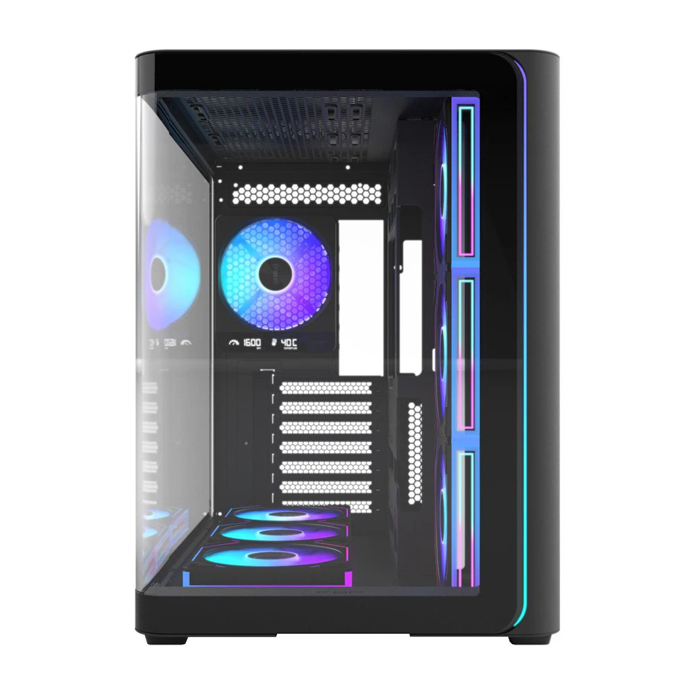 A large main feature product image of FSP M580 ZenFAN Edition - Mid Tower Dual-Chamber Case (Black)