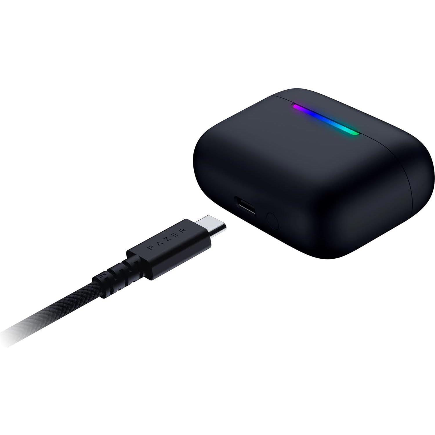A large main feature product image of Razer Hammerhead V3 X HyperSpeed - Wireless Gaming Earbuds