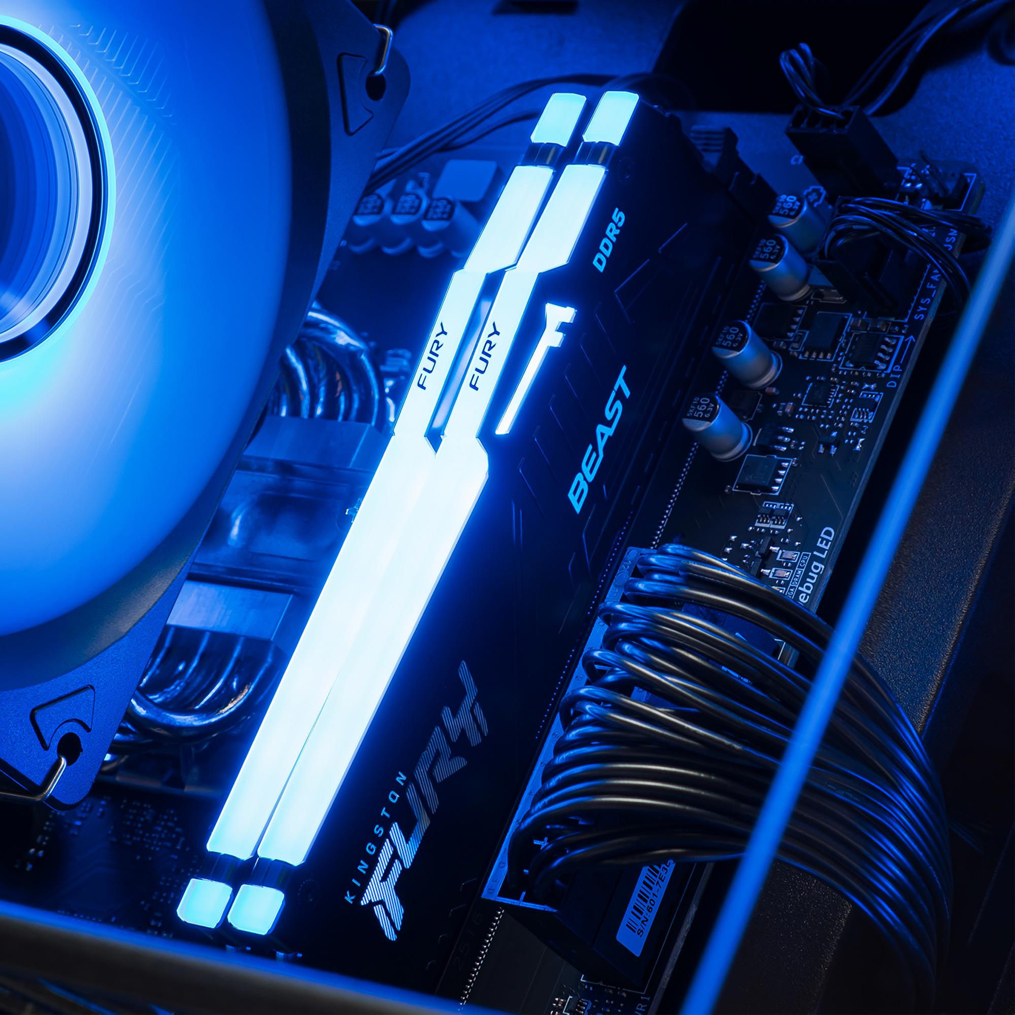 A large main feature product image of PLE Ghost RX 9070 XT Prebuilt Ready To Go Gaming PC